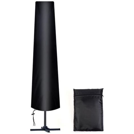 Housse Parasol Droit Ø 300 cm, 210D Oxford Housse de Protection pour Parasol avec Sac de Rangement, Résistant aux Intempéries, aux UV, à la Neige (1/5)