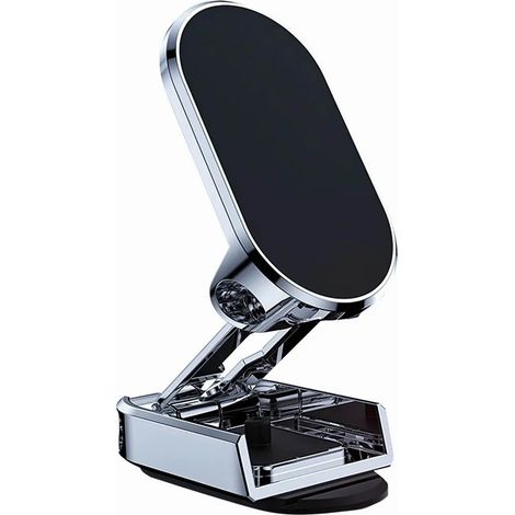 Support magnétique pour téléphone voiture pliable rotation 360° support tableau de bord support téléphone berceau (1/5)