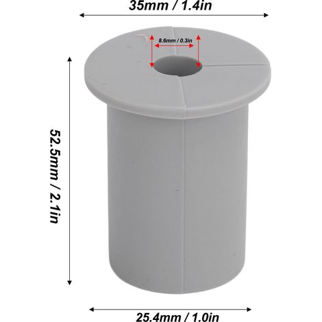 Ortviai Kit de gestion de câbles Starlink – 10 embouts en silicone gris pour passage mural, diamètre 25,4 mm (1/4)