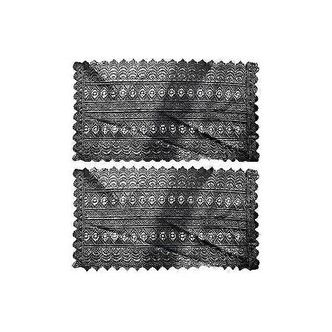 Lot de 2 sets de table en dentelle française, style champêtre, napperon de table western, tapis de table pour fêtes (1/4)