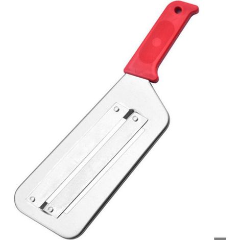 Coupe-légumes double lame - Unbrand - Rouge et noir - 29,7 x 8 cm - Lot de deux - Lame tranchante - Couteau de cuisine (1/5)