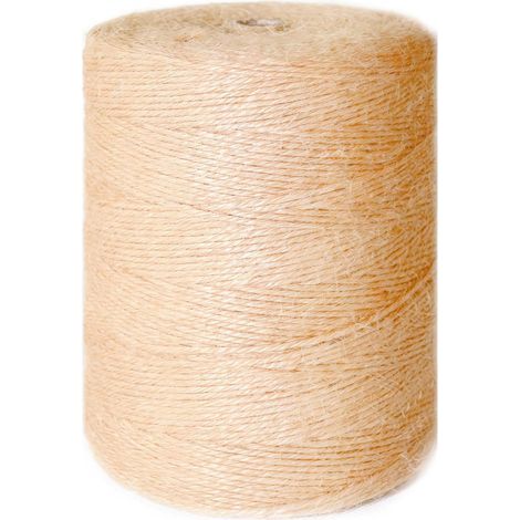 Cuerda de yute natural de 1,5 mm x 200 m, ideal para jardinería, bricolaje y rascadores manuales para gatos (1/5)