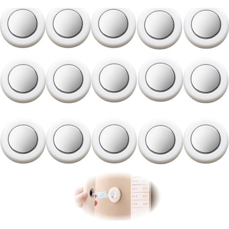 15 Pièces Blanc Support Télécommande Mural Magnétique, Aimant Puissant, Rangement Télécommande TV et Appareils, Adhésif Fort Sans Percer, Porte Telecommande Mural (1/5)