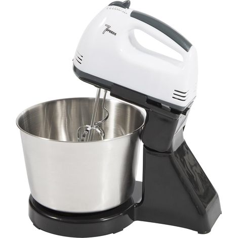 Robot da cucina per impastare, impastatrice, planetaria, frusta multifunzione rumorosa e gancio impastatore, sbattitore elettrico, ideale per preparazioni leggere e dense, 100W, 1,7L (1/5)