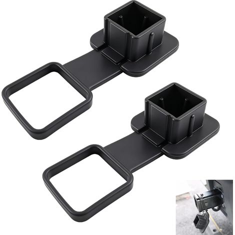 Lot de 2 Cache Attelage 2 Pouces, Couvercle Récepteur Attelage Antipoussière Carré Protection en Caoutchouc 5 cm, Bouchon Tube Voiture Universel pour Crochet Remorque Auto SUV Camion (1/5)