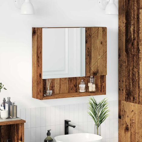 Teenpull – Spiegelschrank Altholz 59 x 17 x 55 cm Holzwerkstoff (1/5)