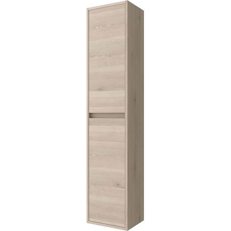 Colonna bagno sospesa 140 cm rovere bali ripiani regolabili Gaya (1/5)