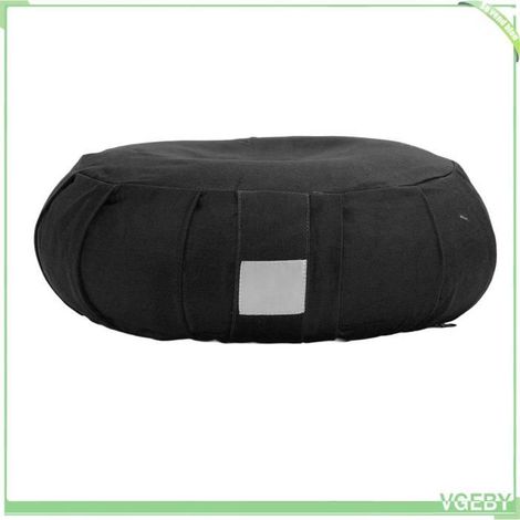 Coussin de méditation - FAFEICY - Coques de sarrasin - Housse en coton - Portable - Confort optimal (1/5)