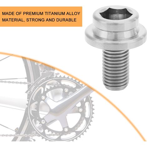 Vis en titane M8x15mm pour pédalier vélo tout-terrain ou course (1/4)