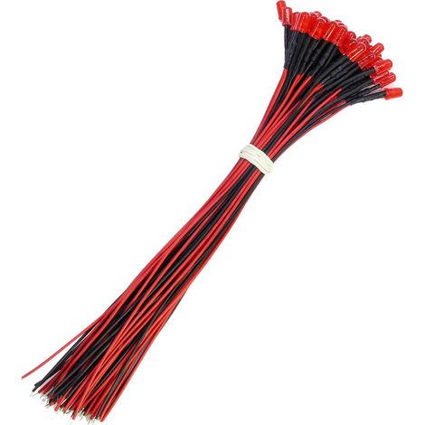 50 diodos emisores de luz LED pequeños - Rojo