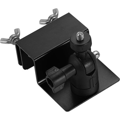 Wall mount for cameras, adjustable angle, secure mounting for solar panel, gutter mount, black. (1/5)