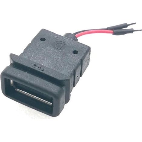 Bardusch - 2 pcs - Prise De Charge Usb Type A Usb-a Avec Câble, Connecteur Femelle À Souder, Conception De Bricolage, Of (1/4)