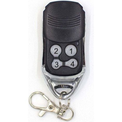 Télécommande Universelle Sans Fil 4 Boutons Pour Porte De Garage Et Voiture Noire