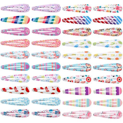 40 Pices Pinces Cheveux Fille, Barrettes Cheveux Fille, Couleur Barrette Cheveux En Mtal, Enfant Barrettes Cheveux En Mtal, Petite Pince Cheveu (1/5)