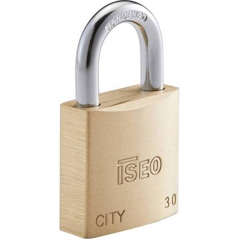 10 x ISEO P700 LUCCHETTO CITY ARCO 30MM OTTONE