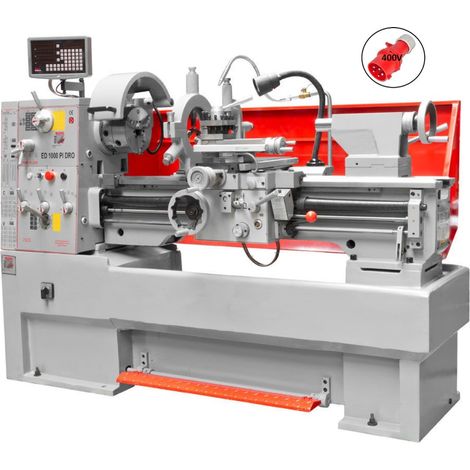 Tornio parallelo da ferro metallo con visualizzatore 400v Holzmann ed1000pidig