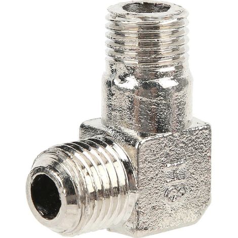 Coude de raccordement pour pompe à air, à angle droit, en alliage de zinc, accessoire de raccordement fileté 1/4 x 14