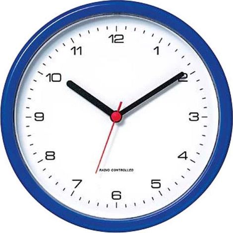 Orion Funkwanduhr Horloge Murale Bleue 25 cm