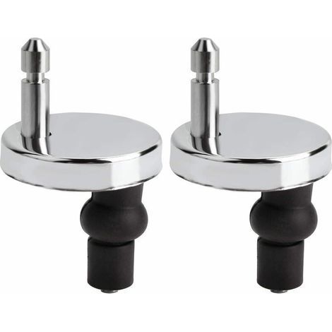 Lot de 2 fixation abattant wc universels pour abattant de WC-Compatible avec la plupart des sièges de WC standards avec système d'abaissement automatique-Facile à installer (1/5)