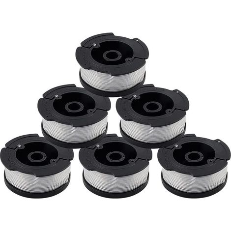 Packung mit 6 Spulen A6481 A6485 Trimmerfaden für Black & Decker Rasentrimmer (6) (1/5)