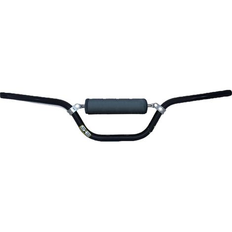 Manillar de motocicleta, construcción de aluminio, control mejorado, negro Z (1/2)