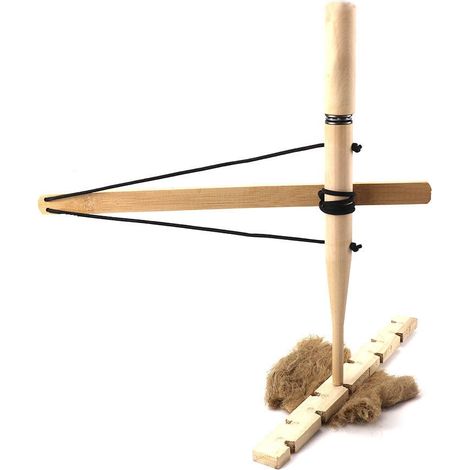 Bow Drill - Fire Starter - Outdoor Survival Training Tool - Camping Emergency Equipment - 410 X 65 X 50 Mm - 1 Unit (1/5)