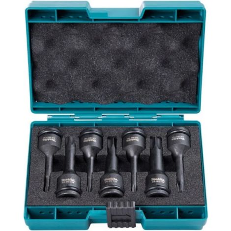 Makita E-23628 Set di chiavi Torx Impact Black 1/2" quadro 7 Pz. (1/4)