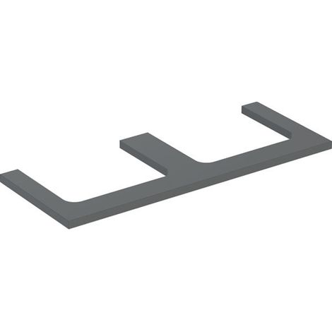 Plaque de lavabo Geberit ONE, découpe double, pour lavabo à (1/2)