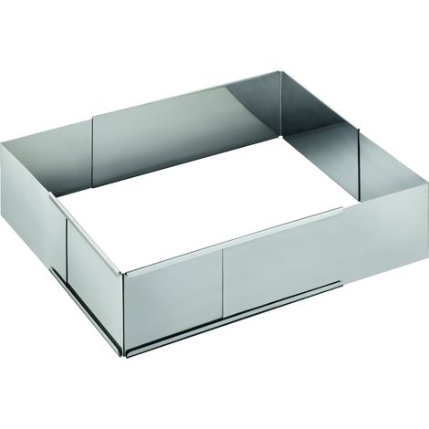 Kelomat cadre de cuisson variable en acier inoxydable réglable de 32-47cm H8,5cm (1/2)