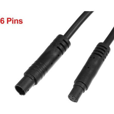 Câble de caméra de recul 6 Broches Câble d'extension 2m Voiture Enregistreur Caméra et Caméra de Recul Rallonge (1/4)