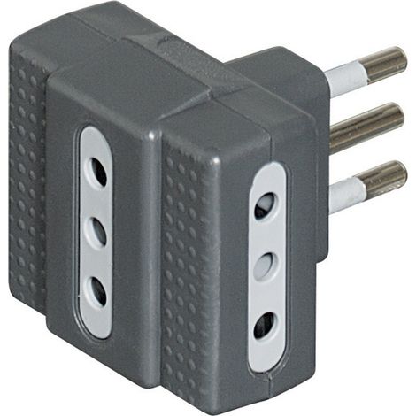 Adaptateur de Prise électrique Adaptateur Anthracite