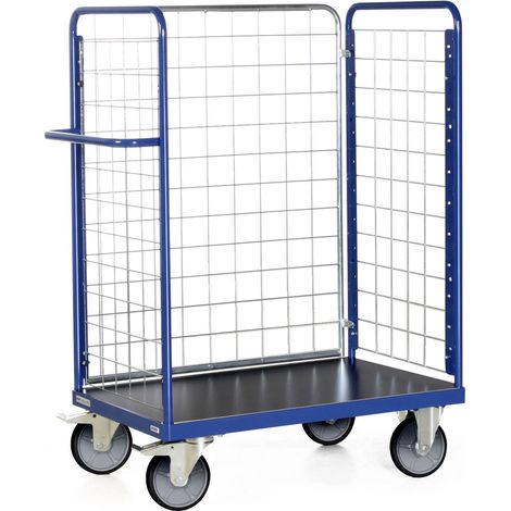 Bako Logistiksysteme Paketwagen F600 mit 3 Gitterwänden 1500mm hoch 1000x700mm