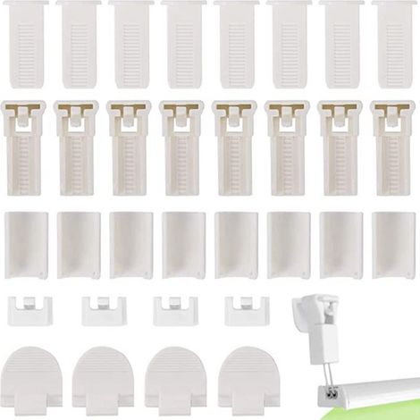 Les stores plissés sont livrés avec 32 accessoires, dont des supports et des cadres faciles à installer et à fixer. (1/5)