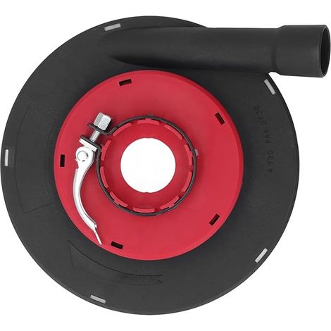 Staubschutzhaube für 9-Zoll-Winkelschleifer, für 230-mm-Schleifscheiben, Rot/Schwarz, PA6, Staubschutzhaube für Winkelschleifer