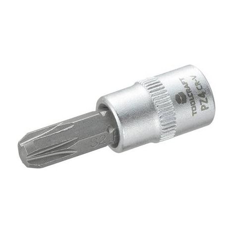 Douille-embout vis Pozidriv PZ 4 Longueur: 37 mm TOOLCRAFT 816060 Propulseur: 1/4" (6.3 mm) 1 pc(s) (1/2)