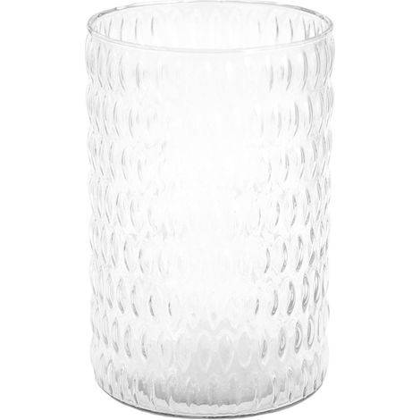 Photophore en verre transparent classique, porte-bougie chauffe-plat 14x20 cm - PANGIVO