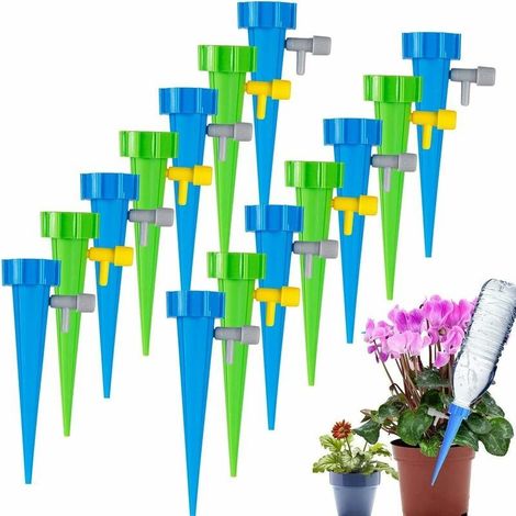 24PCS Goutte à Goutte Kit, Irrigation Goutte à Goutte Bouteille, Arroseur Automatique Plantes, Arrosage Goutte a Goutte, avec Vannes de Régulation, pour Jardin Maison Intérieur Extérieur (1/5)