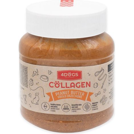 Mantequilla de cacahuete 100% cacahuetes 330g 4DOGS (1/4)