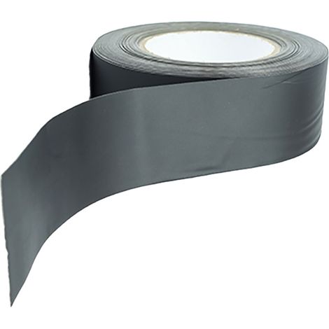 Bande d'étanchéité noire pour solives de platelage, étanche et anti-érosive, en butyle, de 15 m de long, pour la construction, d'une épaisseur de 0,8 mm et d'une largeur de 50 mm. (1/5)