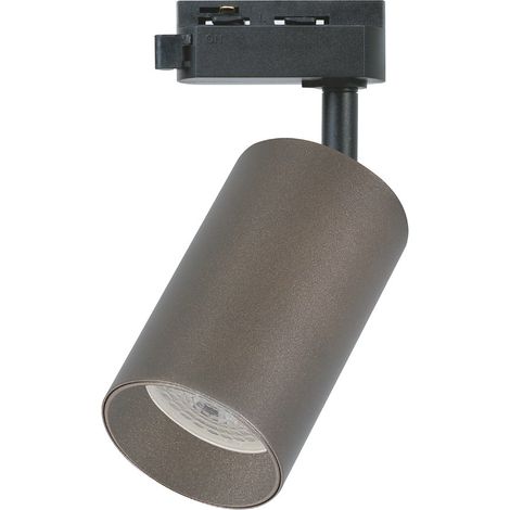 Spot sur rail orientable 1xGU10 10W Pipe Milagro chocolat (1/5)