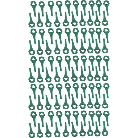 100pcs Plamer en Plastique Pares de Tondeuse à Gazon Remplacement des Lames de Coupe 85 Mm (Vert) (1/5)