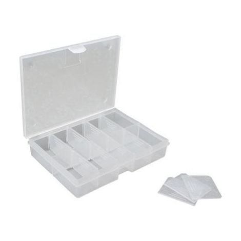 Caja de almacenamiento viso o100 10 compartimentos transparente