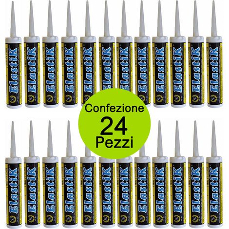 Multipack 24 pezzi cartucce elastik impermeabilizzante elastico milliliter 310 guaina