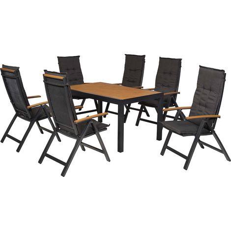 Itanos Set 13tlg Alu/Kunstst. Tisch 150 x 90cm