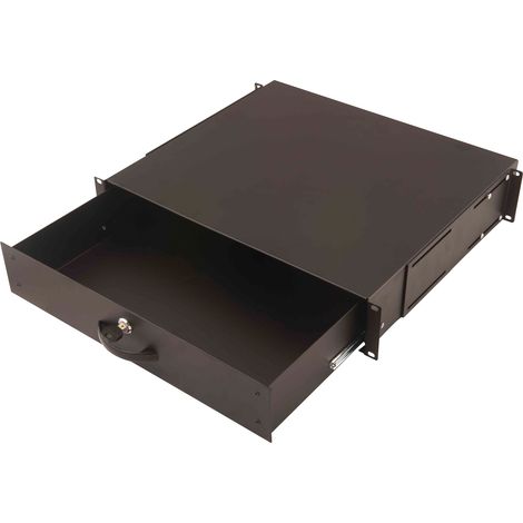 Digitus Cassetto per Armadio Rack Nera 5.8 cm DN-19 KEY-2U-SW
