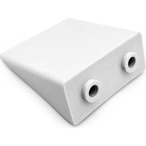Tope escuadra gris + placa de refuerzo + tornillo - ZF H152