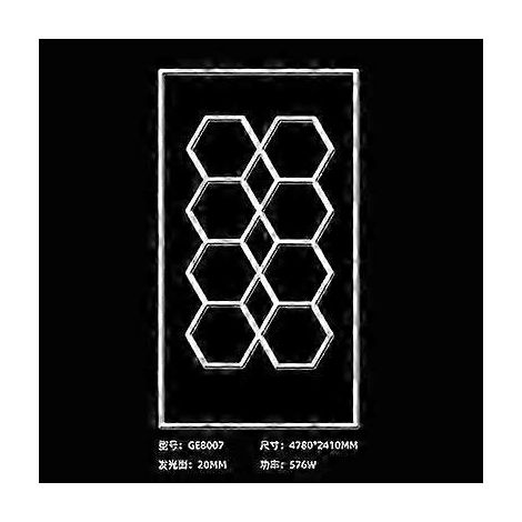 Fournitures de detailing automobile haut de gamme pour l'entretien des voitures, salle de lavage et atelier, éclairage LED nid d'abeille (GE8007) (1/5)