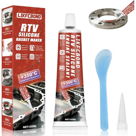 Pate a Joint Moteur, 50ML Rouge Mastic d'étanchéité pour Moteur (1/5)