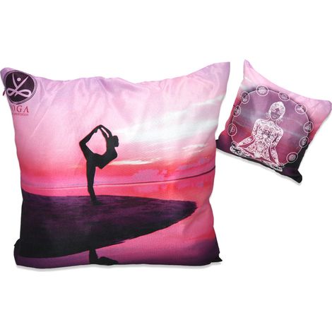 Kissen mit Füllung/Reißverschluss - Yoga (carmani)