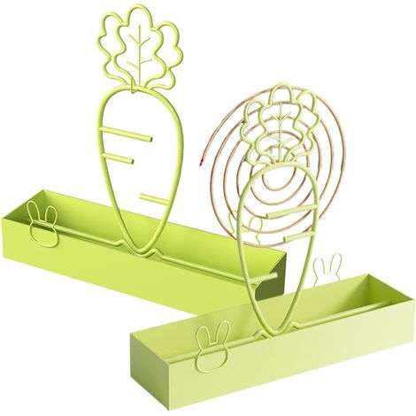Support Pour Encens D'Extérieur 2 Pièces En Métal Décoratif Portable Support Pour Brûle-Encens En En Forme De Radis Pour Pique-Nique Patio Terrasse Balcon Jardin Bureau Salon (1/5)